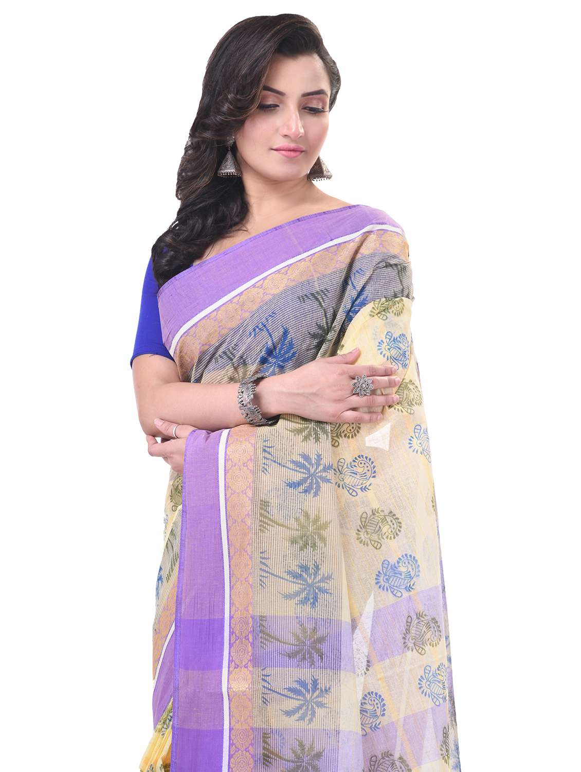 women printed handloom saree - 21977442 -  Standard Image - 2