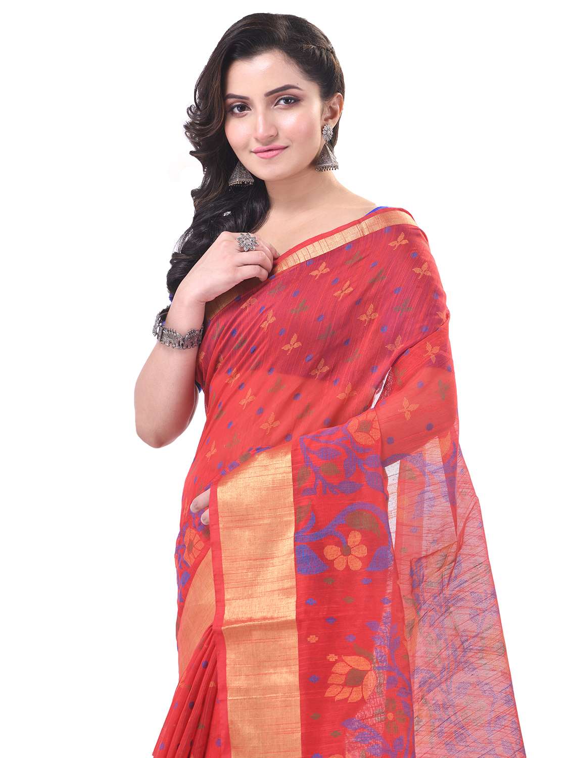women self design bordered saree with blouse - 21977451 -  Standard Image - 2