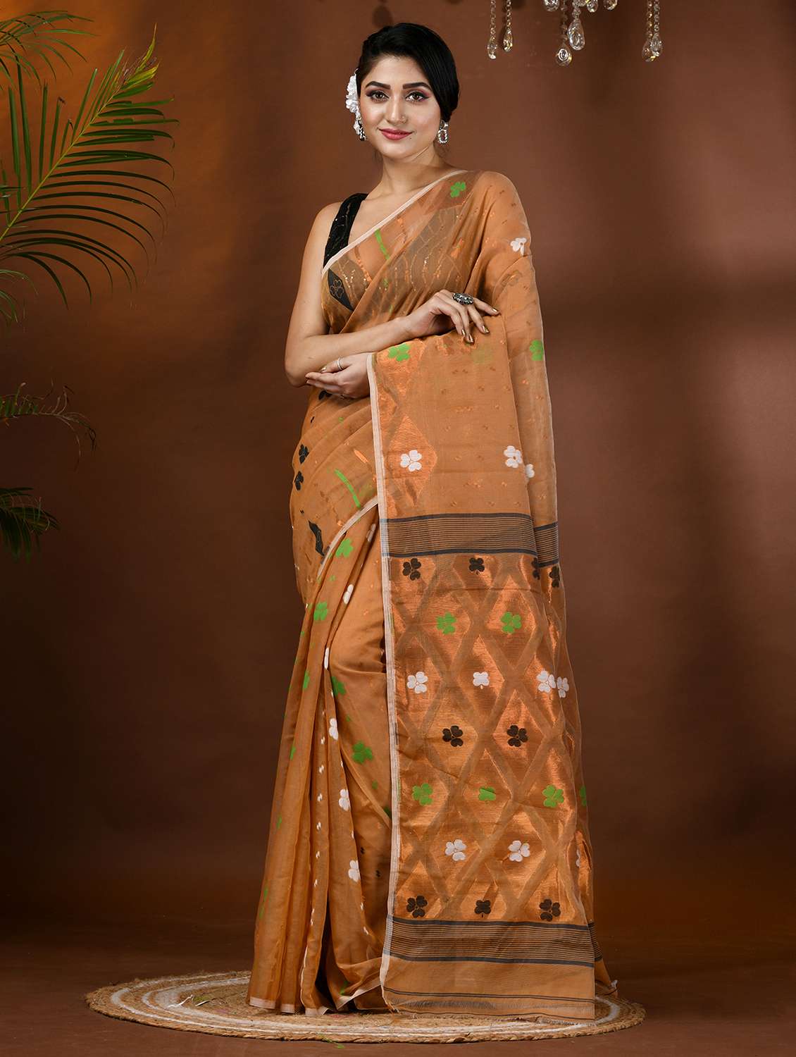 women self design jamdani saree
