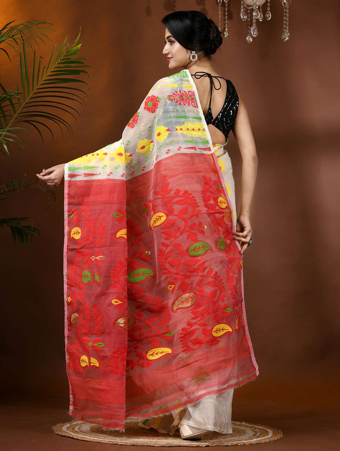 women self design jamdani saree - 21977485 -  Standard Image - 2