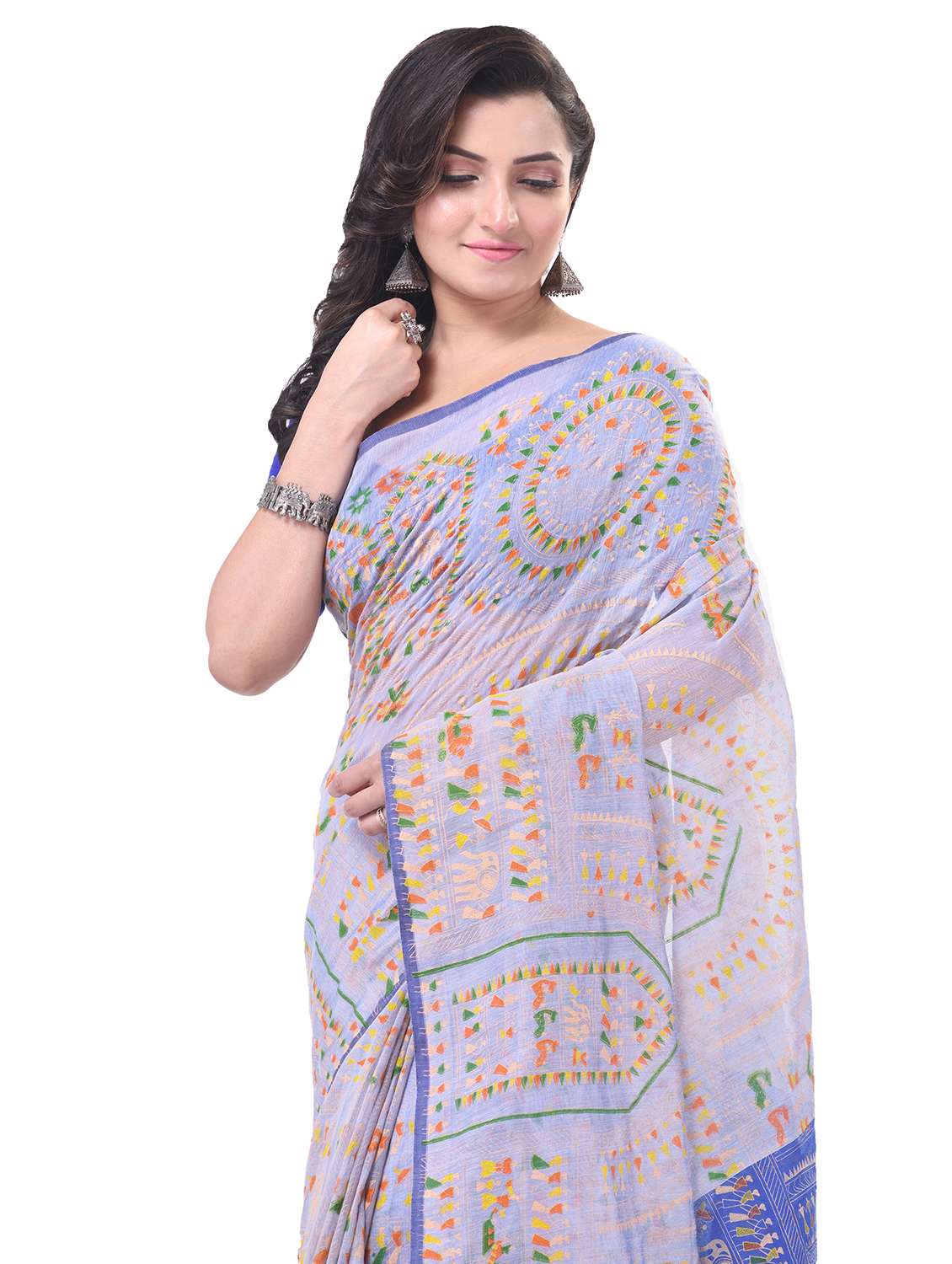 women warli printed saree with blouse - 21977500 -  Standard Image - 2