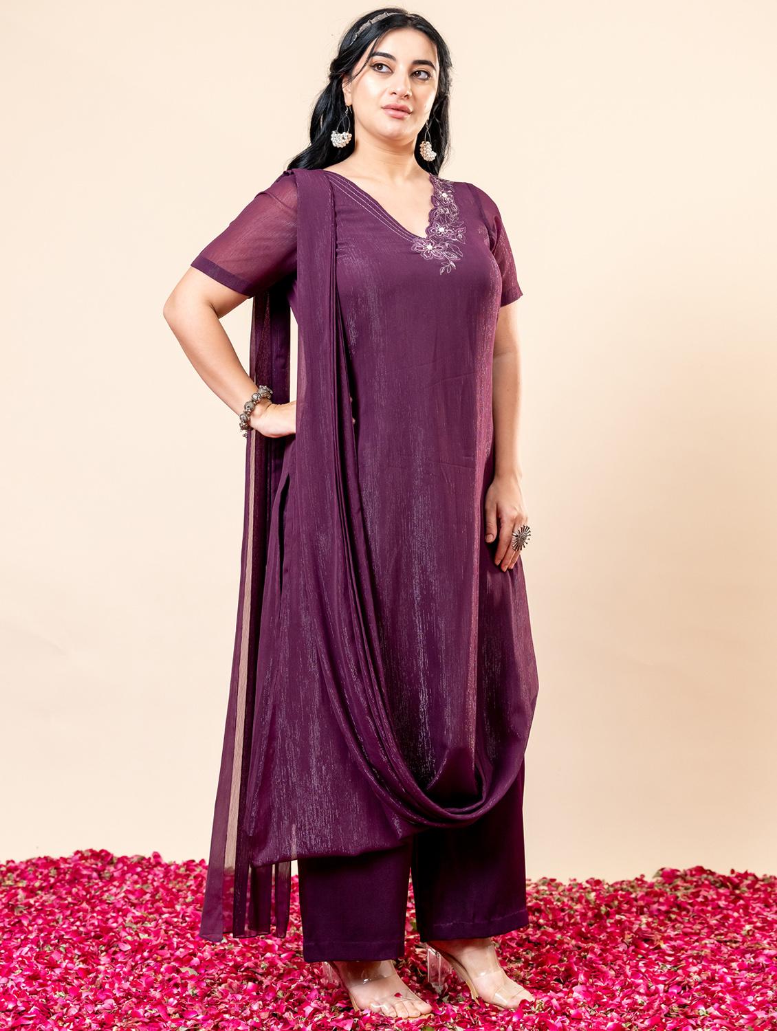 women floral short sleeve kurta pant set - 21977707 - Standard Image - 2