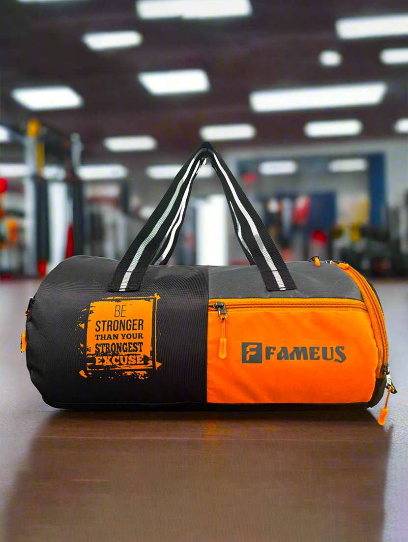 polyester gym and travel duffel bag