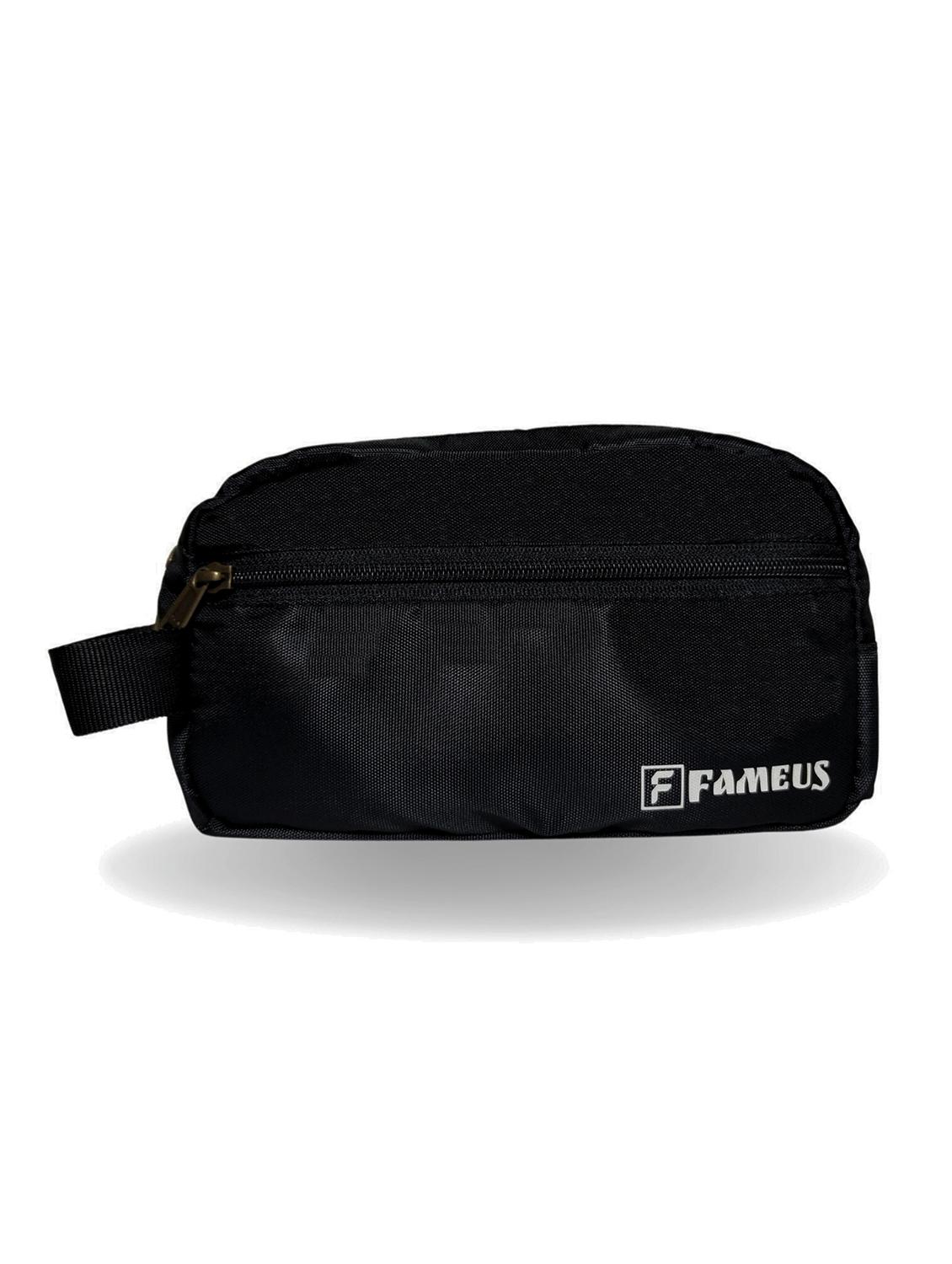 black polyester pockets travel toiletry pouch - 21978053 - Zoom Image - 0
