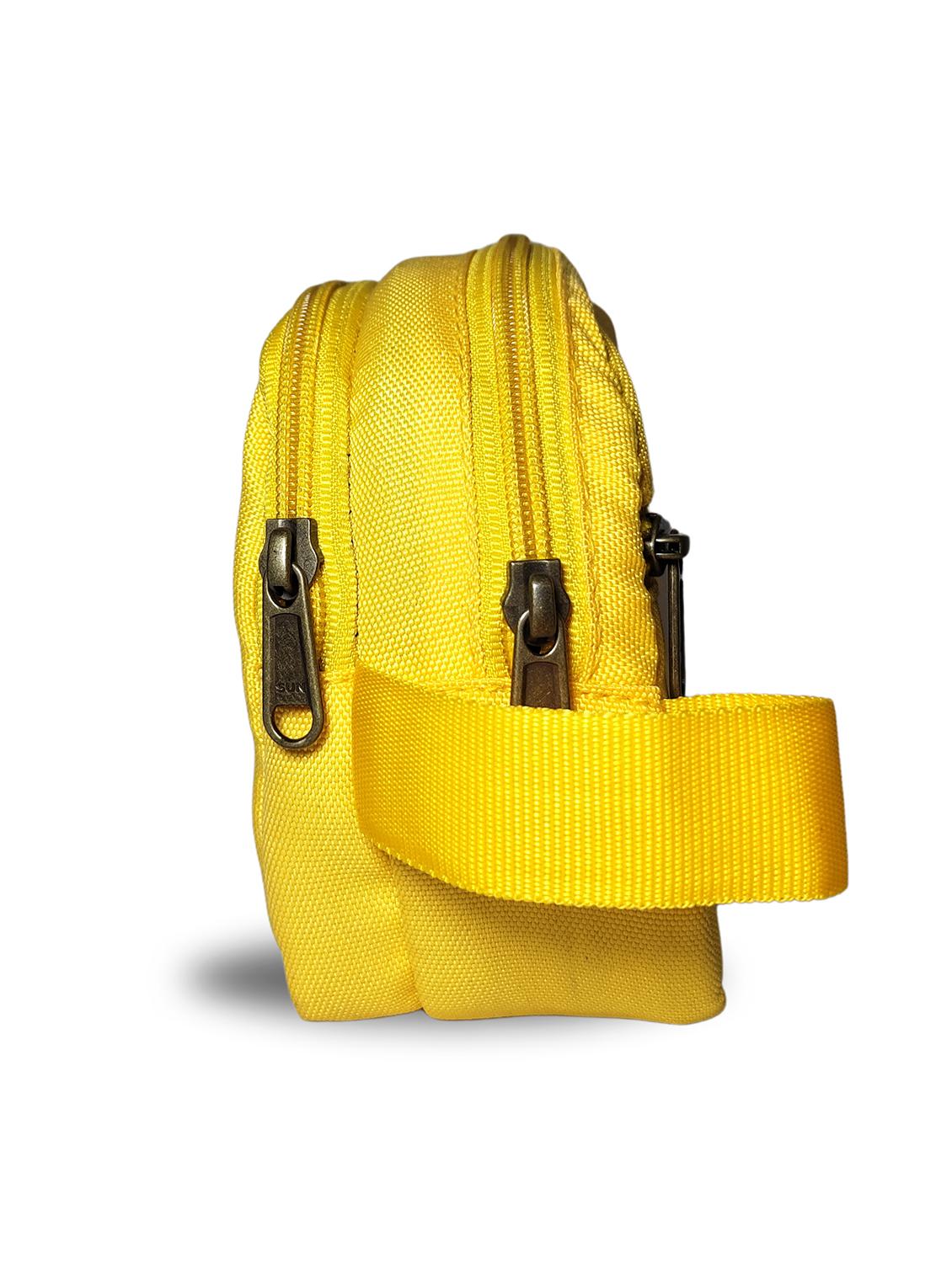 yellow polyester zip closure travel pouch - 21978055 - Standard Image - 2