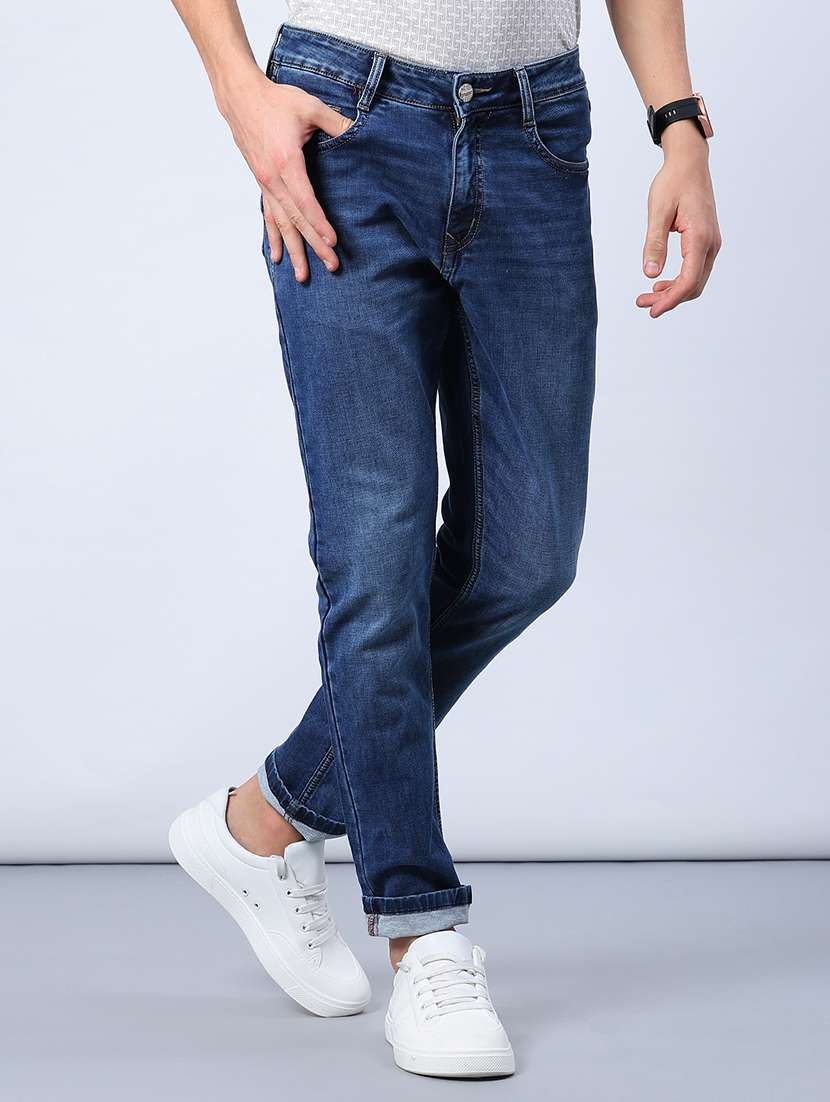 men washed mid rise full length jeans - 21978073 -  Standard Image - 2