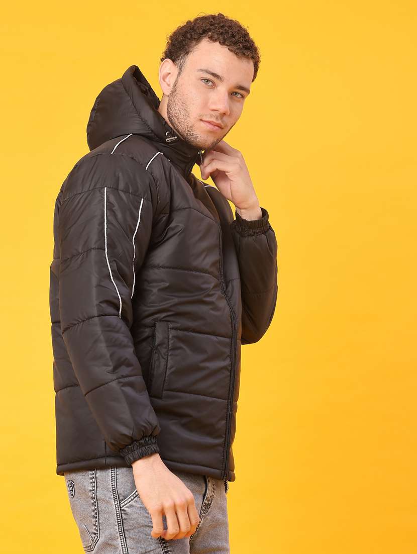 men solid long sleeve puffer jacket - 21978127 -  Standard Image - 2