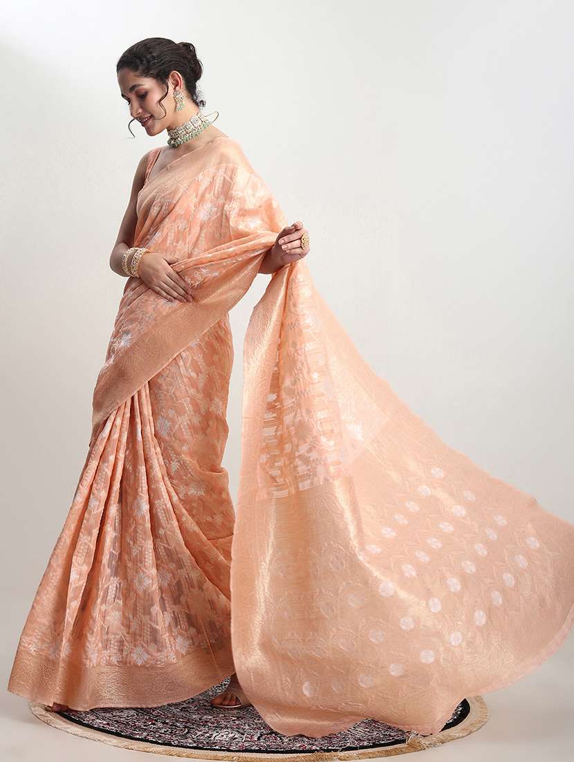women self design banarasi saree with blouse - 21978324 - Zoom Image - 0