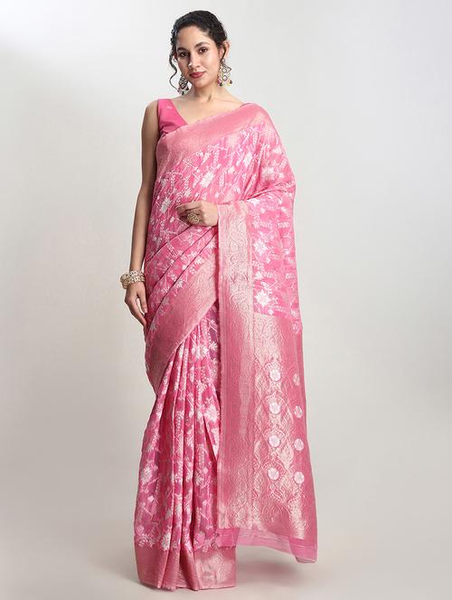 women self design banarasi saree with blouse - 21978325 - Standard Image - 0