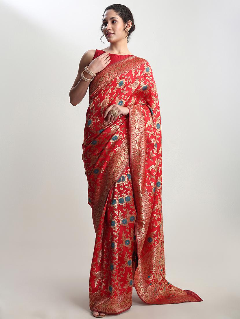 women self design banarasi saree with blouse - 21978327 - Standard Image - 2