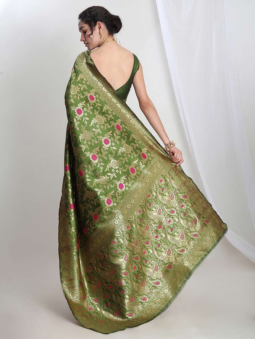 women self design banarasi saree with blouse - 21978329 -  Standard Image - 2