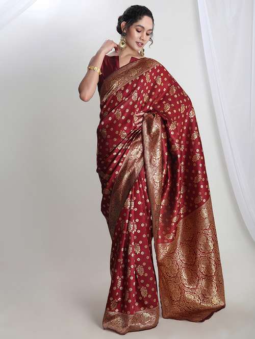 women self design banarasi saree with blouse - 21978331 -  Standard Image - 0