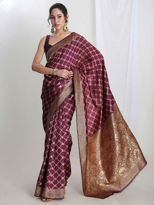 women self design banarasi saree with blouse - 21978338 - Standard Image - 0