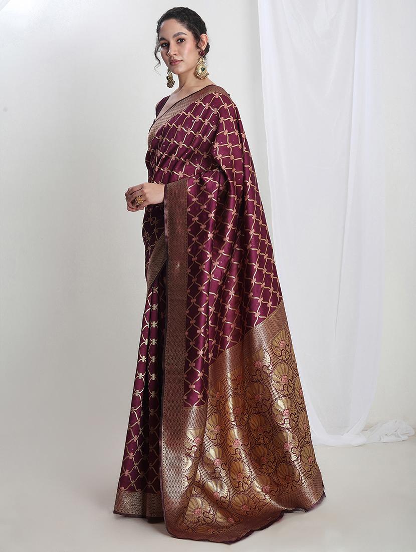 women self design banarasi saree with blouse - 21978338 - Standard Image - 2