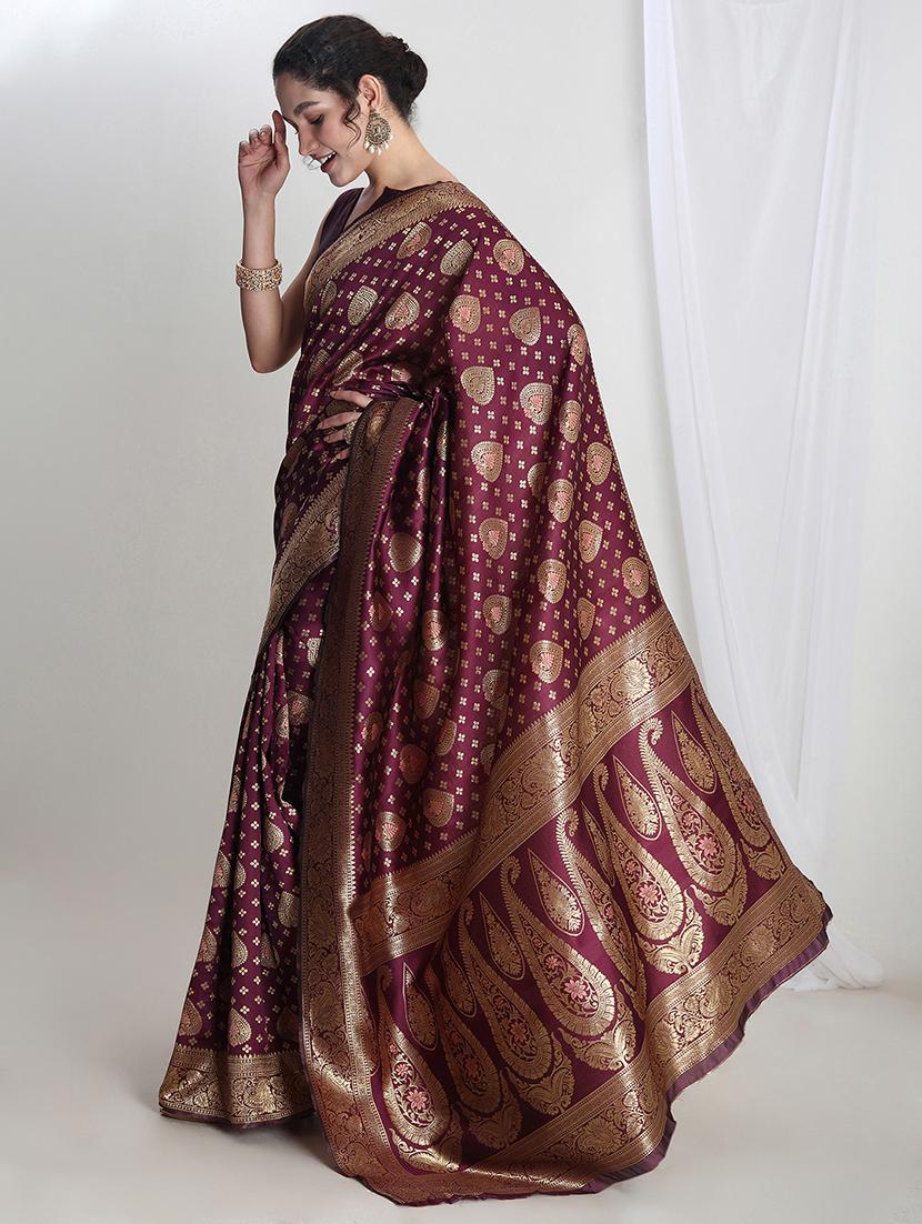 women self design banarasi saree with blouse - 21978342 - Standard Image - 2