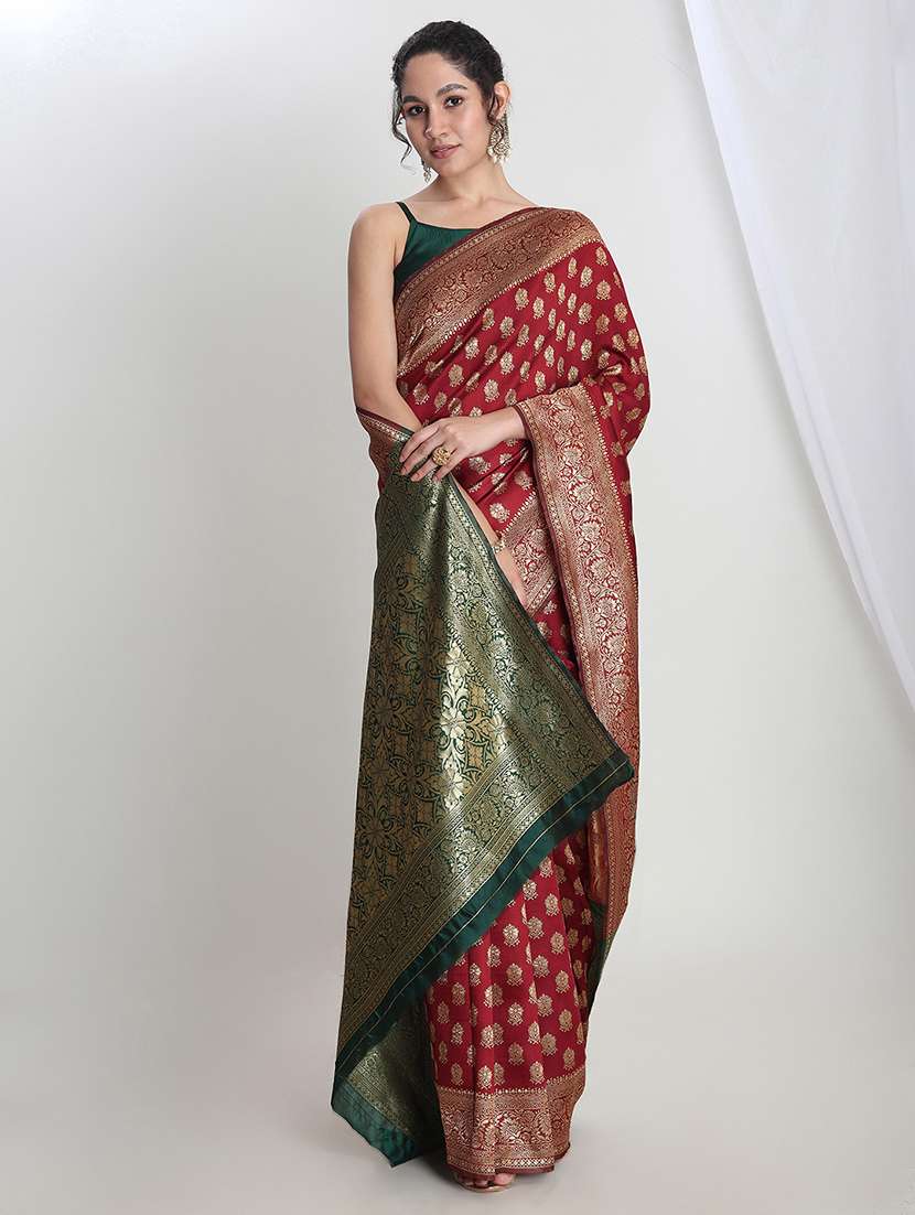 women self design banarasi saree with blouse - 21978343 - Standard Image - 2