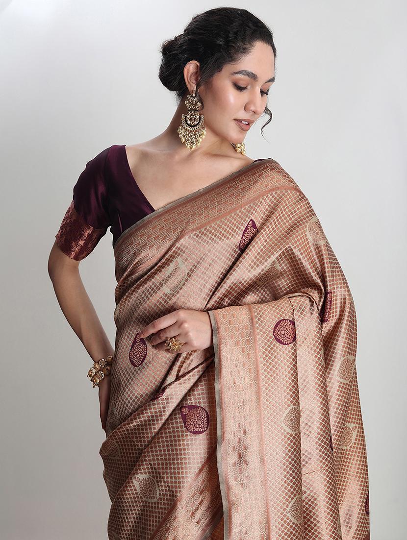women self design banarasi saree with blouse - 21978346 - Standard Image - 2