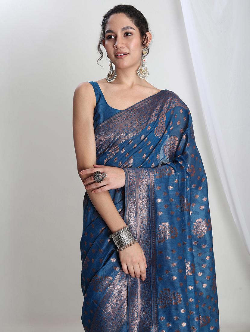 women self design banarasi saree with blouse - 21978368 - Standard Image - 2