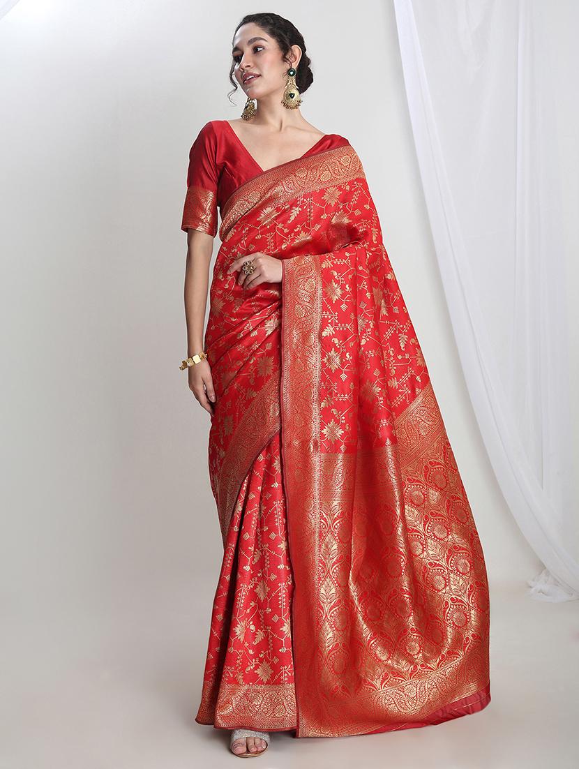 women self design banarasi saree with blouse - 21978370 - Standard Image - 2