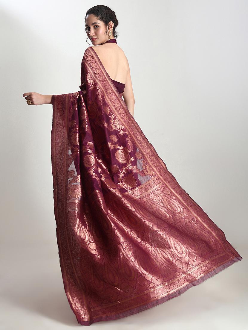 women self design banarasi saree with blouse - 21978381 - Standard Image - 2