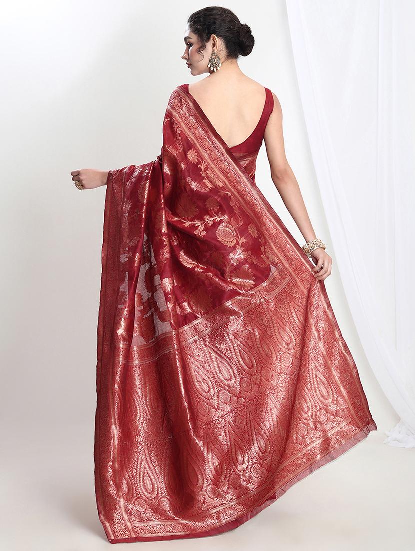 women self design banarasi saree with blouse - 21978383 - Standard Image - 2