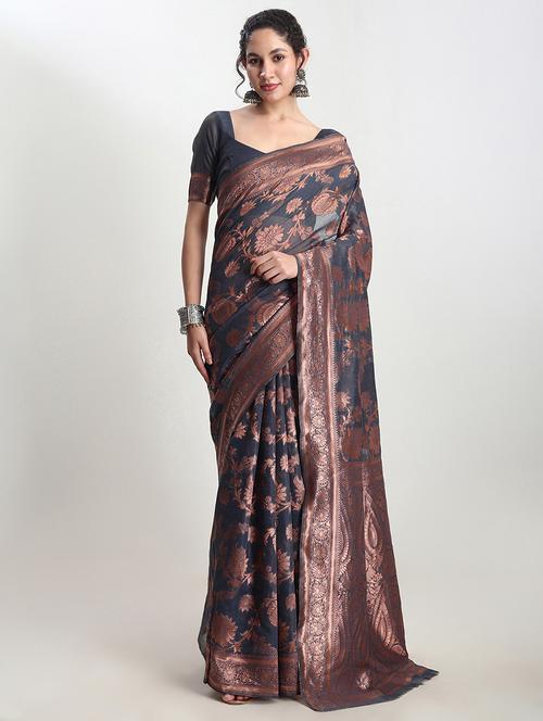 women self design banarasi saree with blouse - 21978385 -  Standard Image - 0