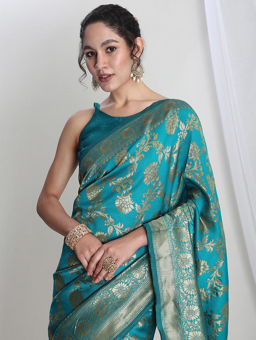 women self design banarasi saree with blouse - 21978403 - Standard Image - 2
