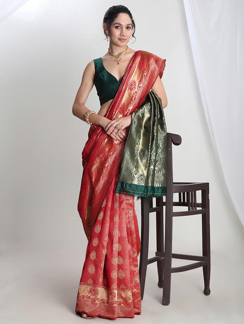 women self design banarasi saree with blouse - 21978408 - Standard Image - 2