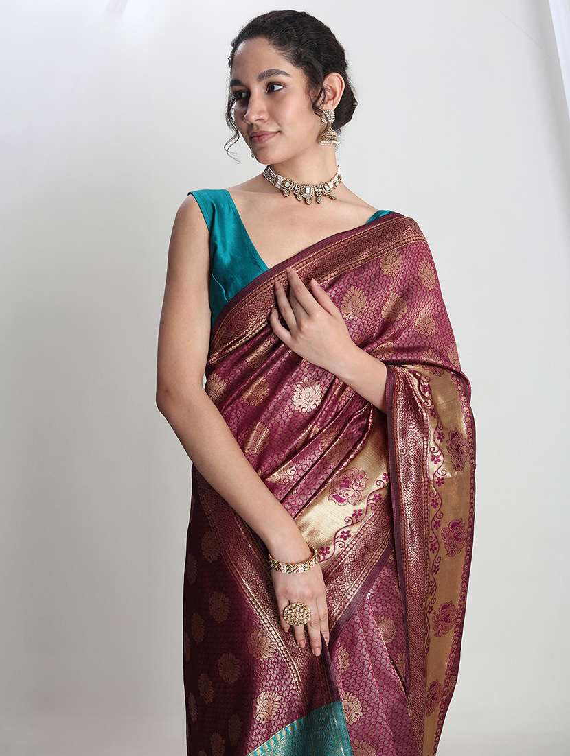 women self design banarasi saree with blouse - 21978409 - Standard Image - 2