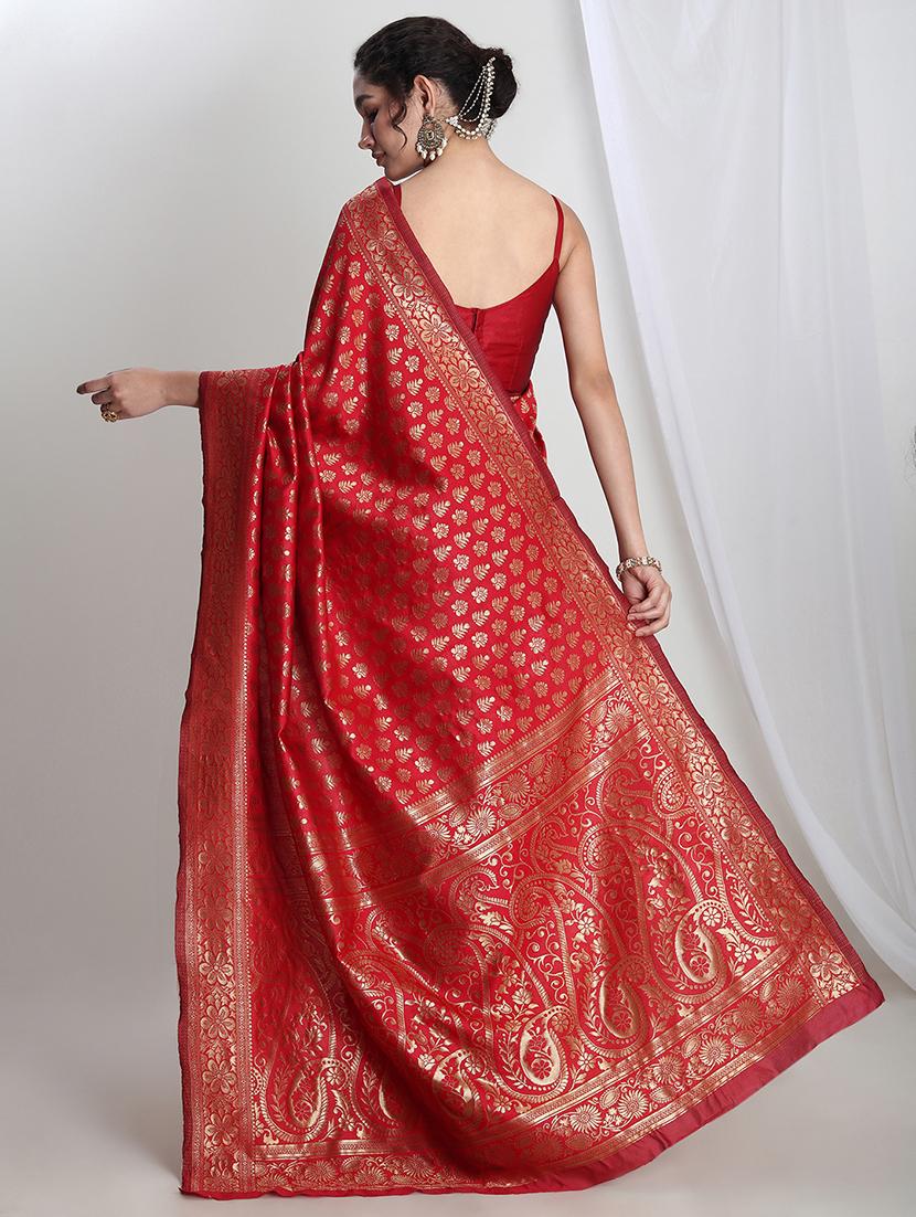 women self design banarasi saree with blouse - 21978413 - Standard Image - 2