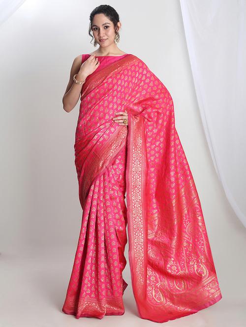 women self design banarasi saree with blouse - 21978415 - Standard Image - 0