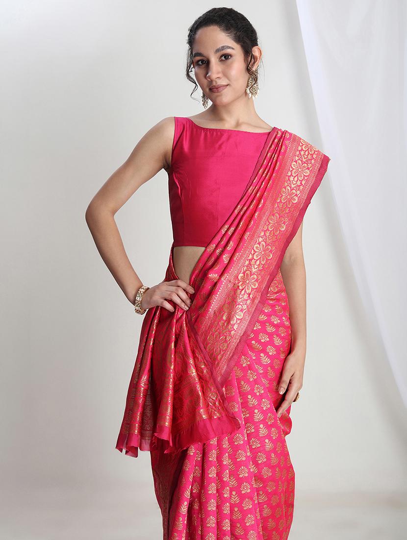 women self design banarasi saree with blouse - 21978415 - Standard Image - 2