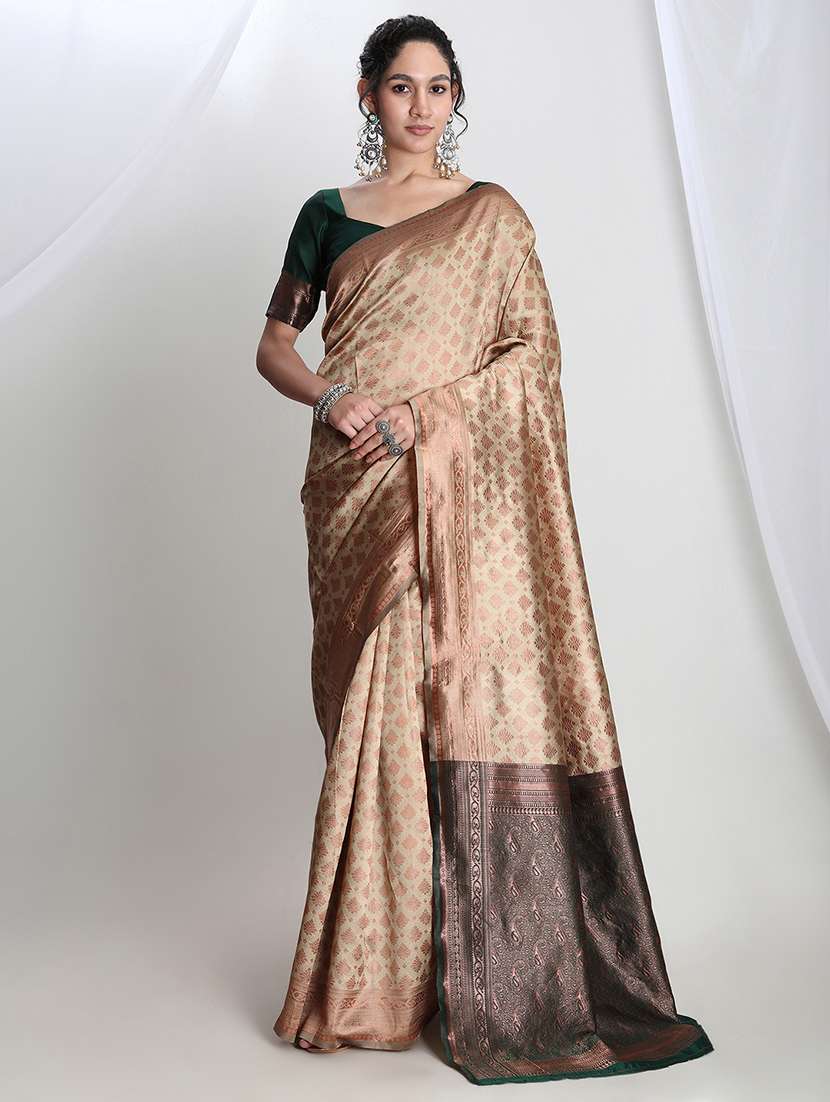 women self design banarasi saree with blouse - 21978417 - Zoom Image - 0
