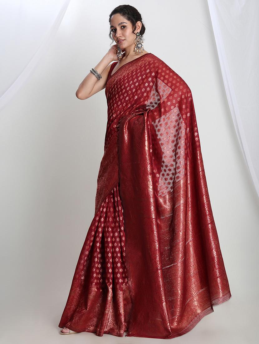 women self design banarasi saree with blouse - 21978430 - Standard Image - 2