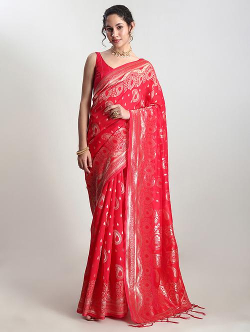 women self design banarasi saree with blouse - 21978437 -  Standard Image - 0