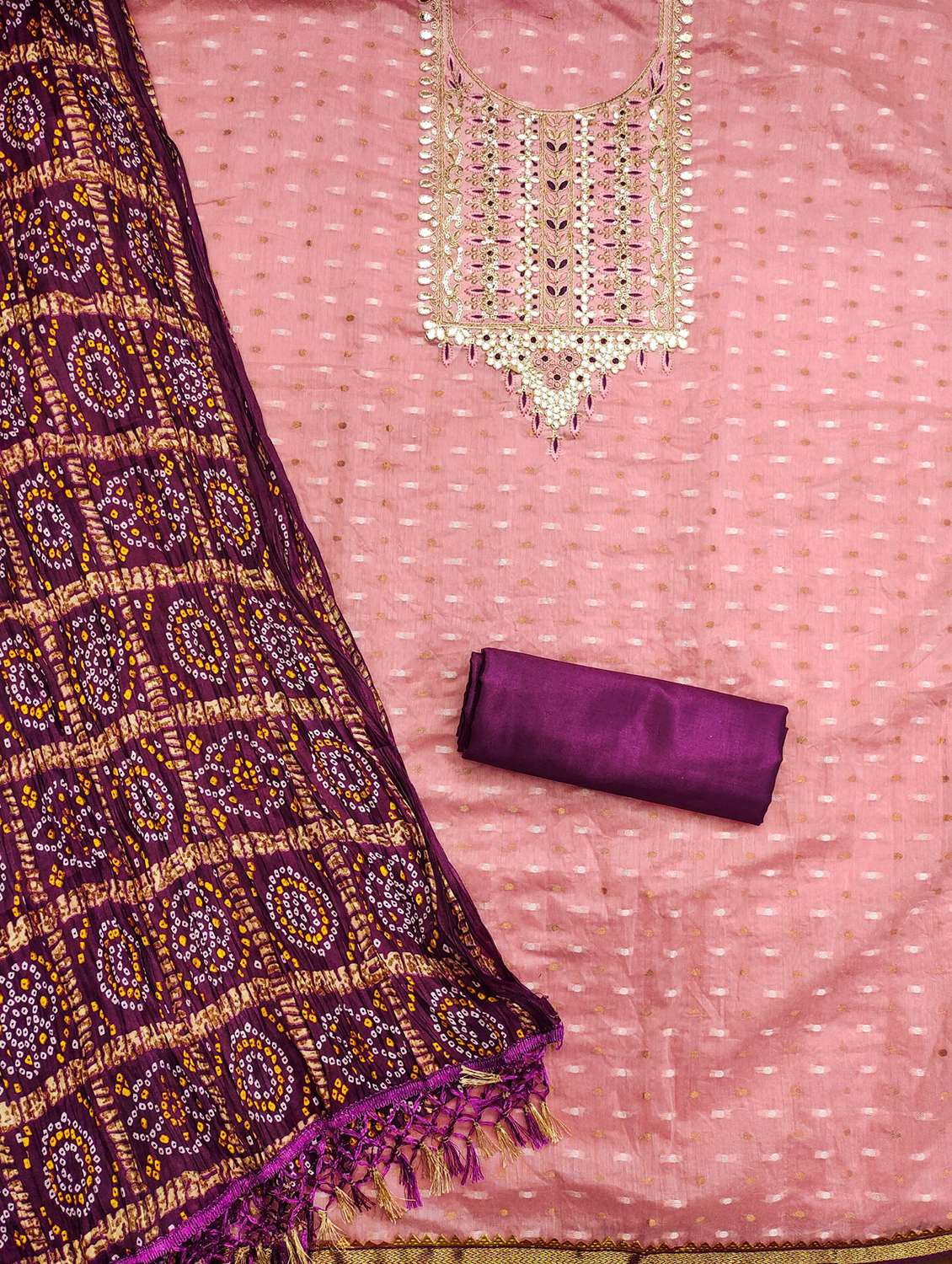 women self design embroidered unstitched suit set - 21978544 -  Standard Image - 2