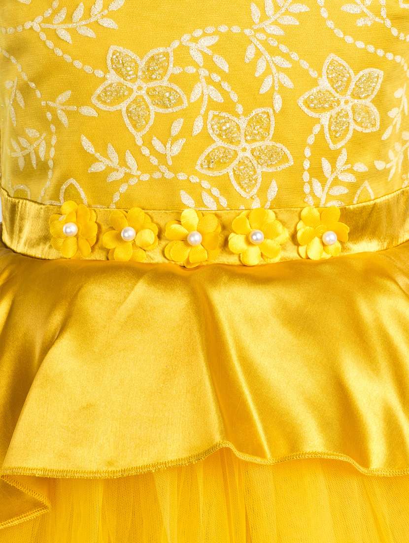 girls self designed sleeveless party gown - 21978611 -  Standard Image - 2