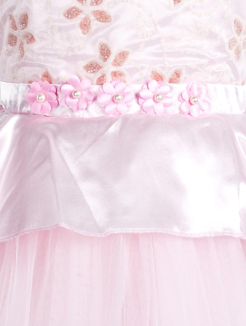 girls self designed sleeveless party gown - 21978612 - Standard Image - 2