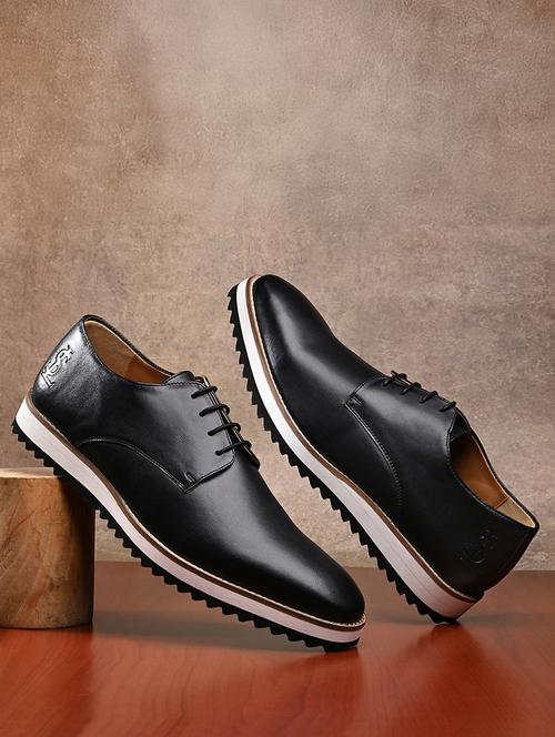 men black lace-up derby - 21979008 - Standard Image - 0