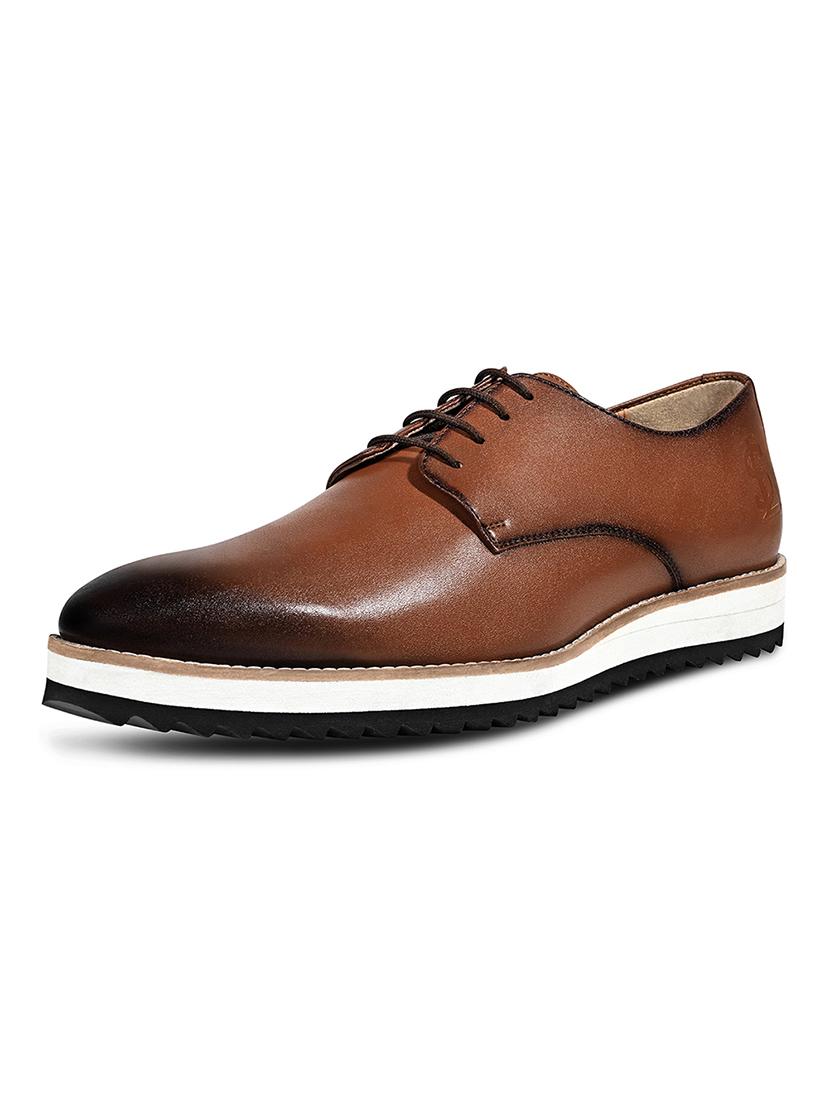 men tan lace-up derby - 21979009 - Standard Image - 2