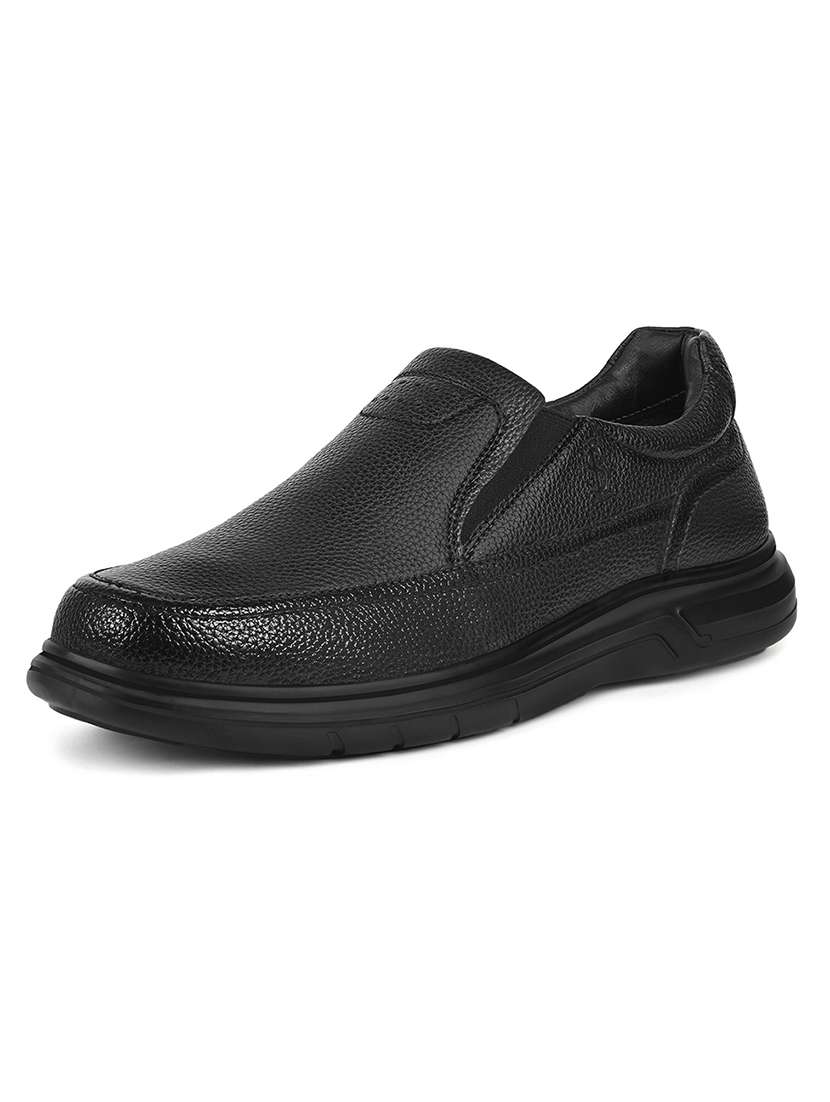 men solid slip on formal shoes - 21979018 -  Standard Image - 2