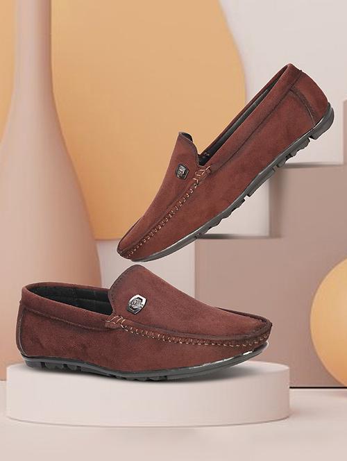men brown slip on loafer - 21979057 -  Standard Image - 0