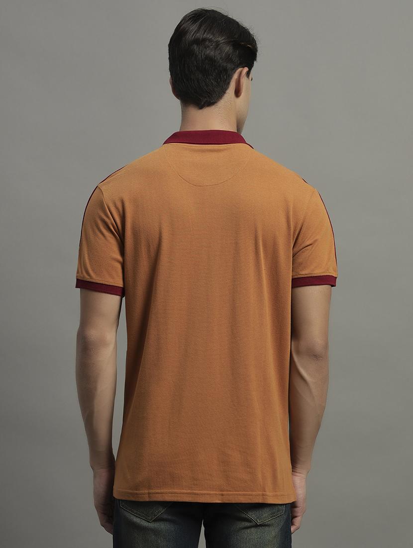 men color blocked short sleeve polo t-shirt - 21979232 - Standard Image - 2