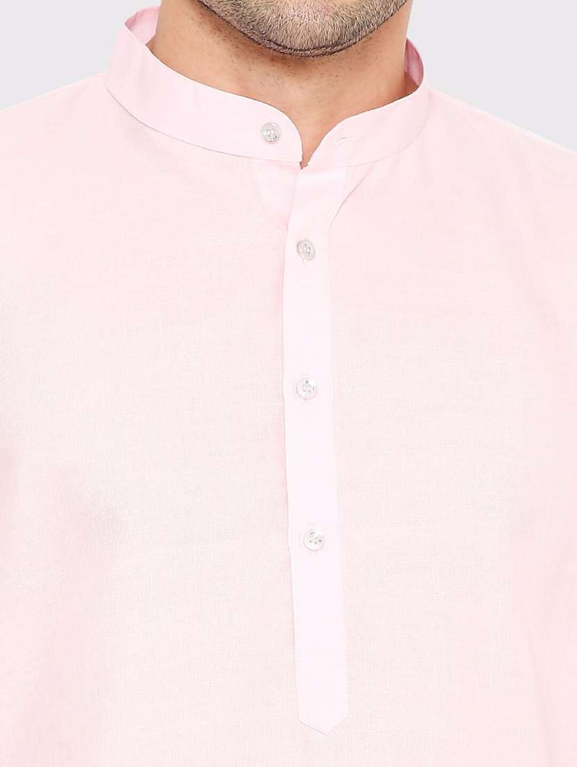 men solid mandarin neck long kurta - 21979271 -  Standard Image - 2