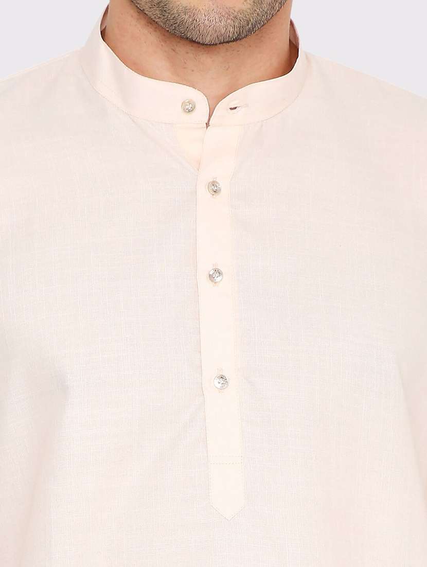 men solid mandarin neck long kurta - 21979274 -  Standard Image - 2