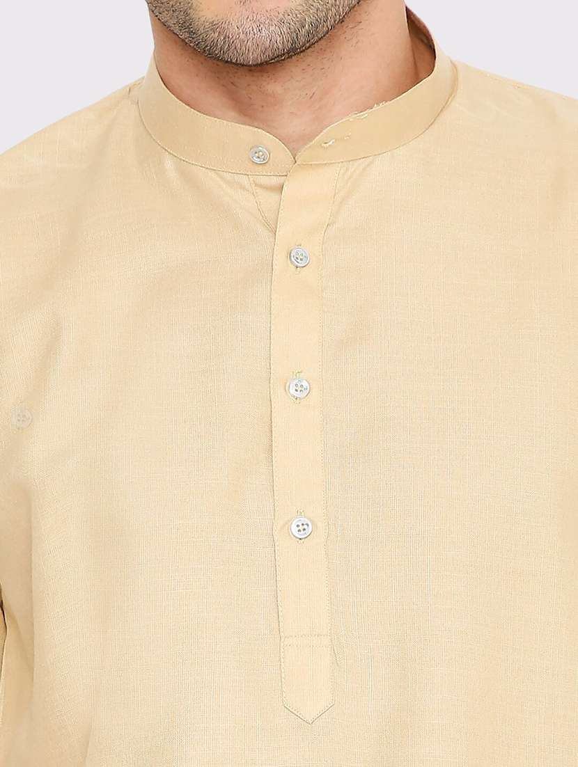 men solid mandarin neck long kurta - 21979276 -  Standard Image - 2