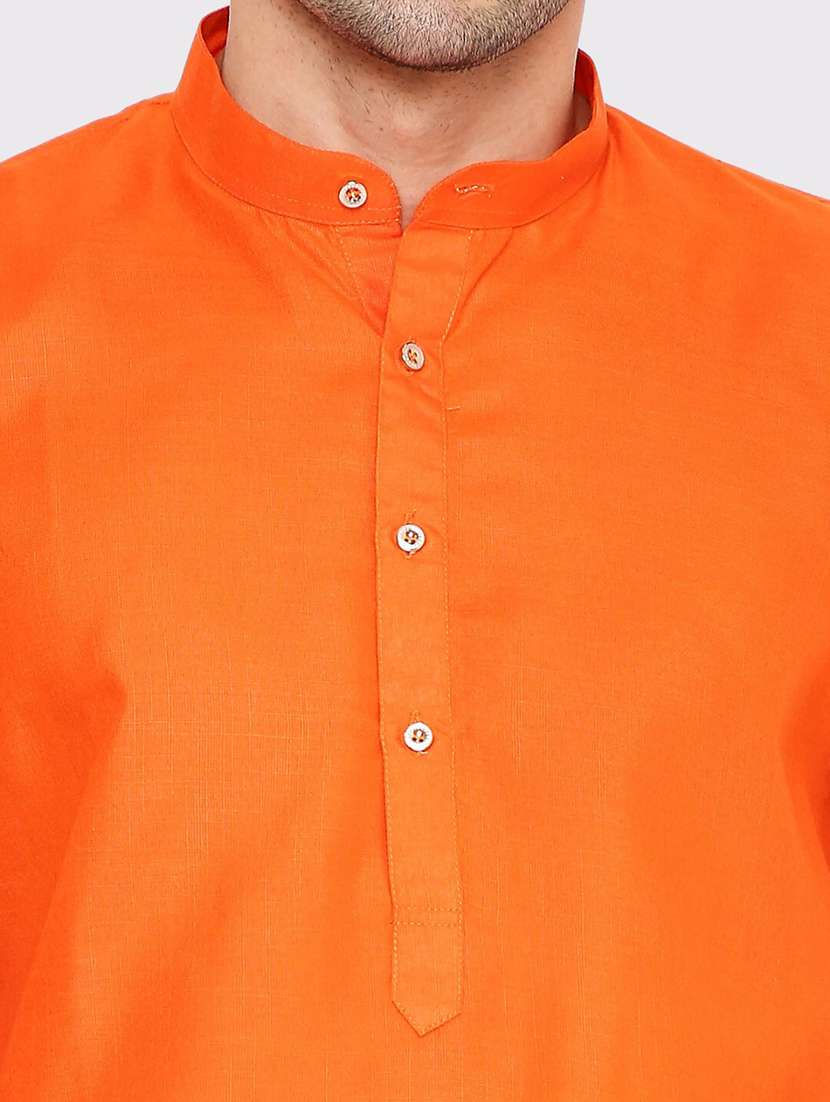 men solid mandarin neck long kurta - 21979281 -  Standard Image - 2