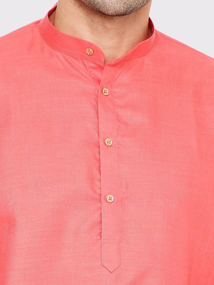 men solid mandarin neck long kurta - 21979294 - Standard Image - 2