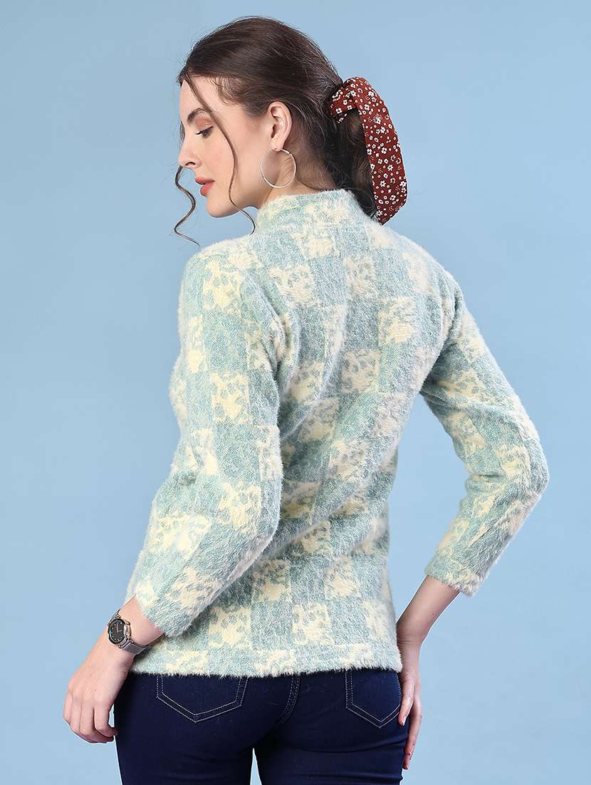 women self design long sleeve cardigan - 21979404 -  Standard Image - 2