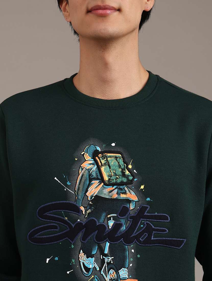 men printed long sleeve sweatshirt - 21979437 -  Standard Image - 2